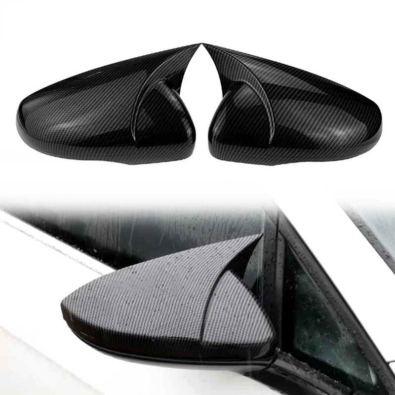 1 Pair Car Cow Horn Mirror Housing Cover For VW Golf 6 MK6 2009-2013 Reversing Mirror Housing Conversion