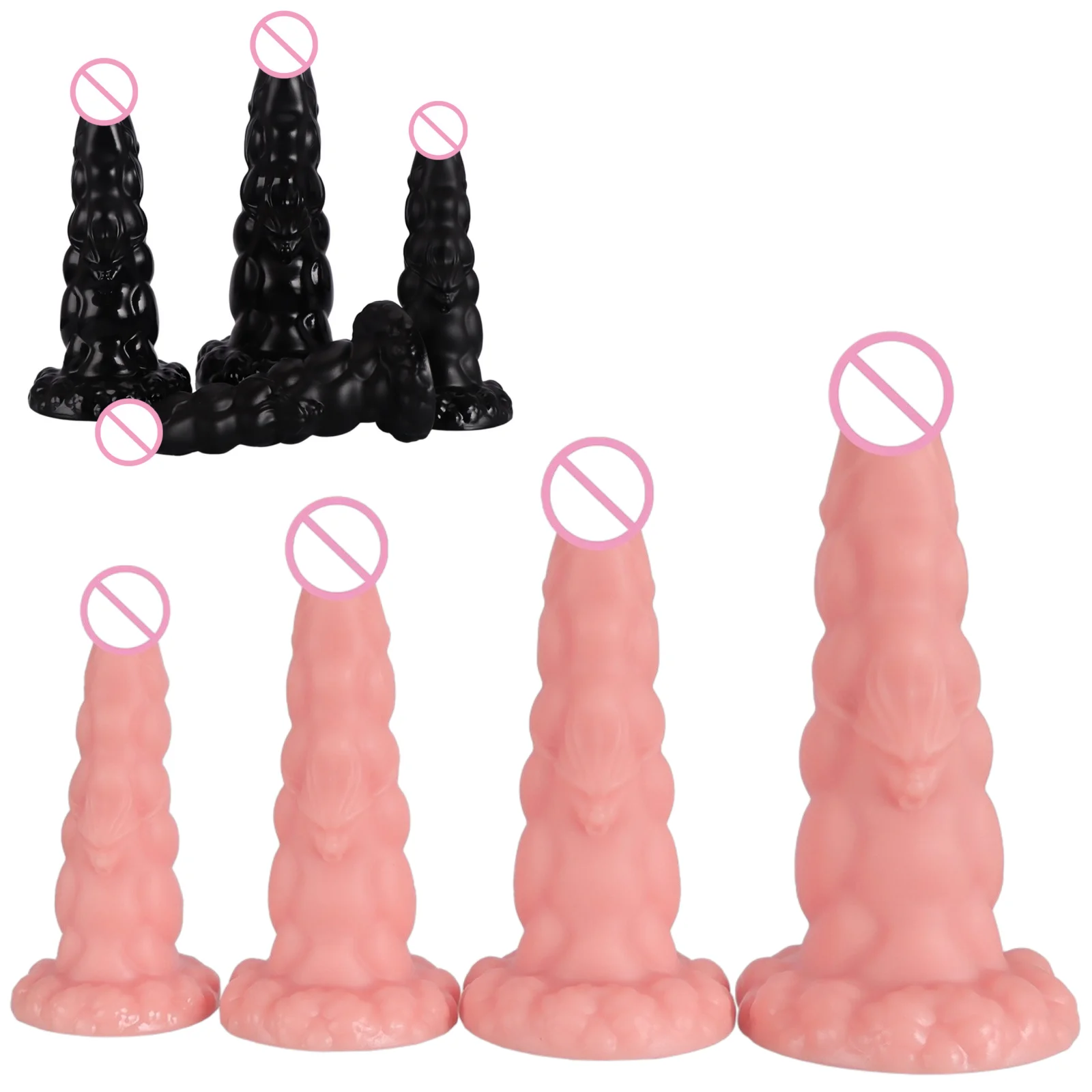 New Big Dildo Smooth Anal Dilator Soft Peculiar Extend Anal Plug For Wome Men Butt Plug G-spot/prostate Massage Adult Sex Toys