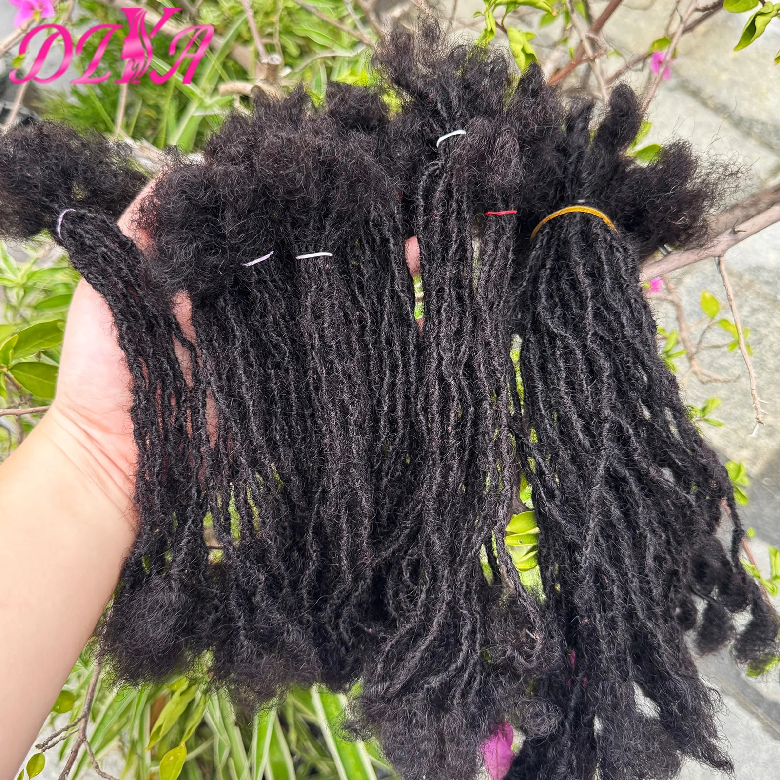 8-12inch 0.2cm Handmade Inter Loc Extension Sisterlocks 100% Real Human Hair Permanent Micro Locs Extensions Soft Dreadlock