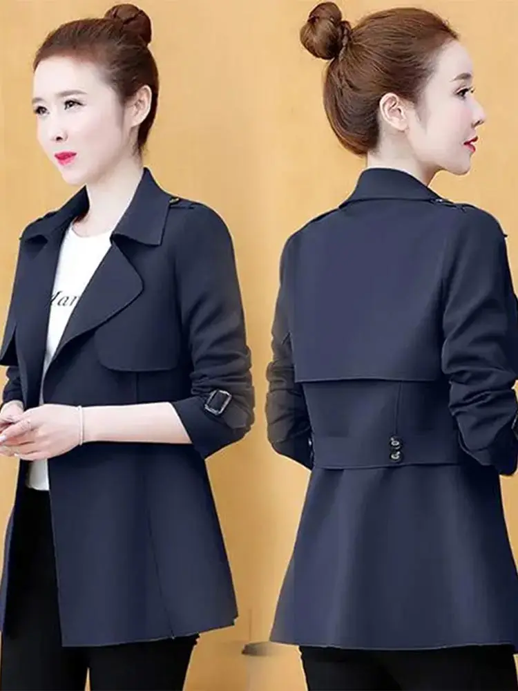 Sli منتصف طول المرأة سترة واقية Jaet ربيع الخريف وصول جديد Faionable الصبار حجم معطف كبير بسيط Sle