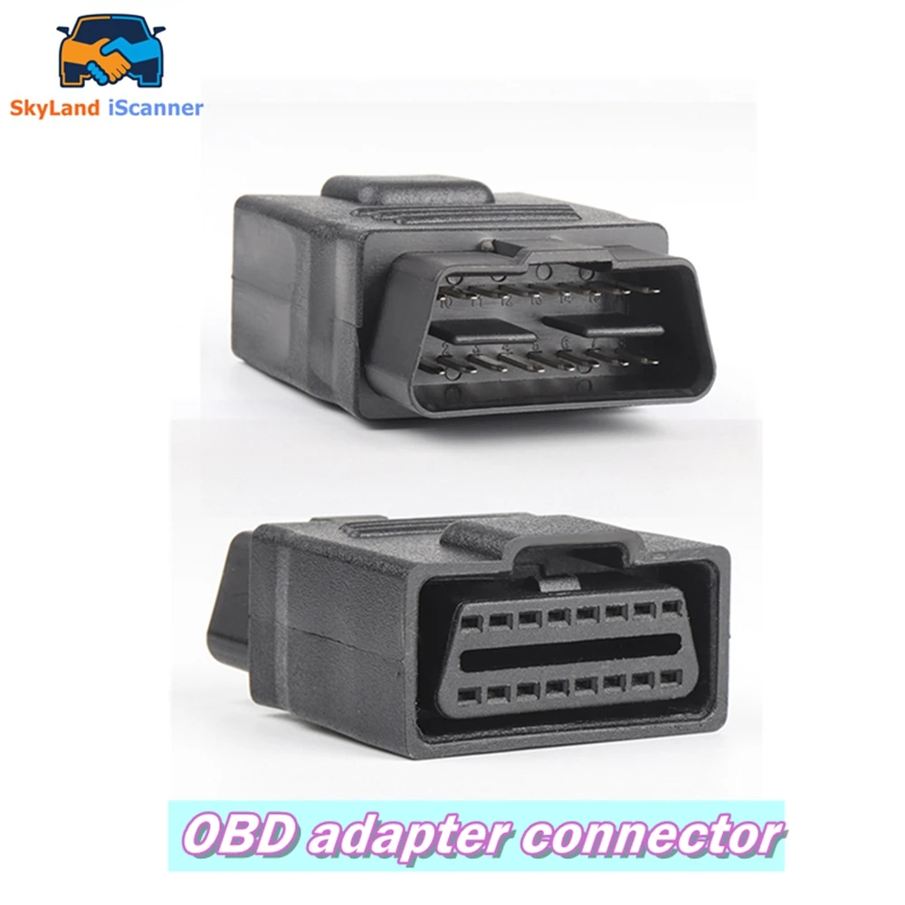 Newest Male to Female OBD2 Extension Cord Adapter Car ELM327 OBD2 16Pin Car Tester Plug 16Pin Extension Plug OBDII Connector
