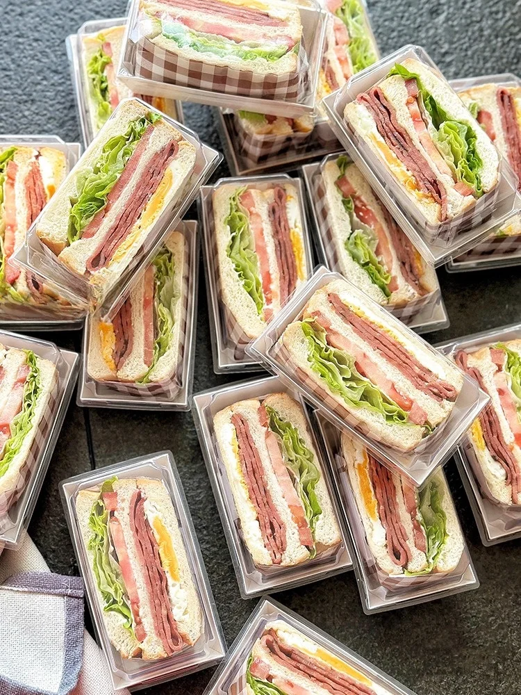 

Прямоугольная коробка для хранения сэндвичей, бумажная коробка для хот-догов, коробка для хранения кондитерских изделий для барбекю и выпечки, сделай сам, кухонная утварь