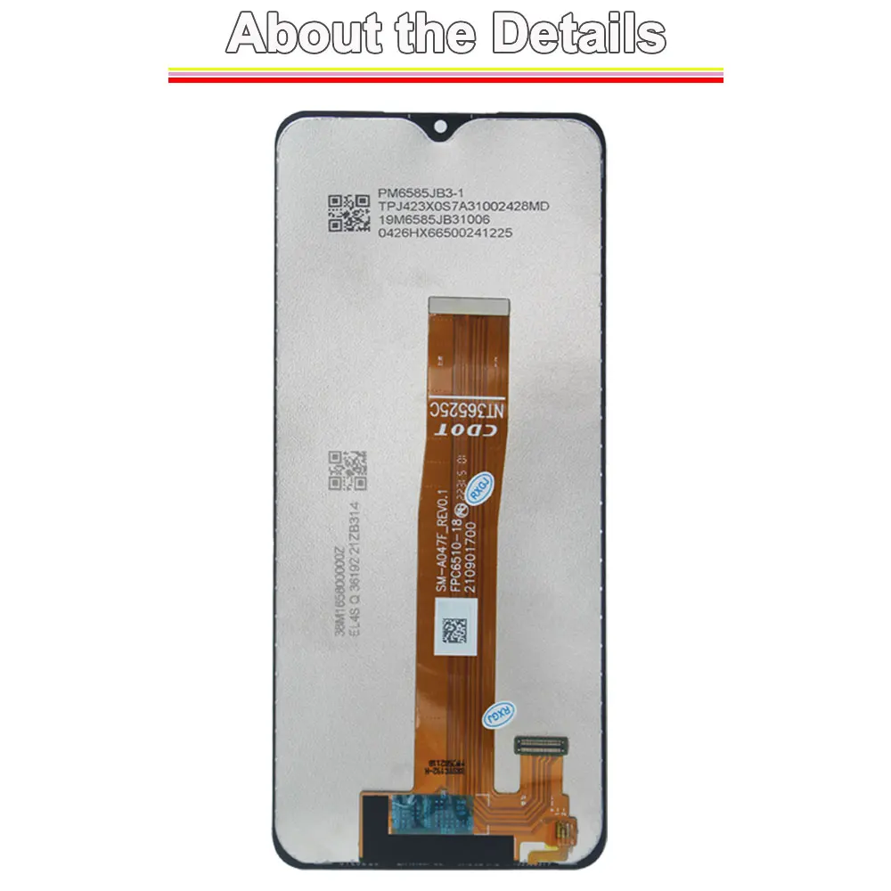 New LCD for Samsung Galaxy A04S Phone LCD Display Touch Screen Digitizer for Samsung A04S A047M A047F Replacement with Frame image 3