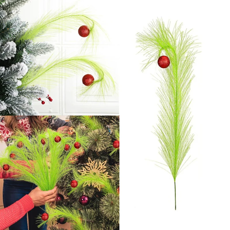 Christmas Tree Topper Red Green Curly Stems Lime Green Curly Xmas Tree Pick Ornaments Stems For Christmas Tree Topper Home