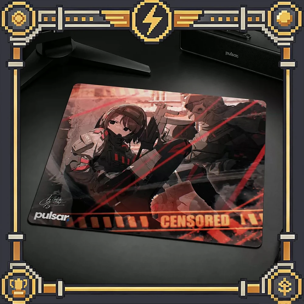 PAN Esports RED FRICTION Glass Gaming Mousepad  FPS Both Control And smooth Mouse Pad For VALORANT TTK CSGO PC Accessories Gifts