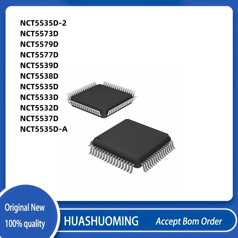 5pcs/lot New NCT5532D NCT5533D NCT5535D NCT5537D NCT5538D NCT5539D NCT5577D NCT5579D NCT5573D NCT5535D-A NCT5535D-2 QFP-64