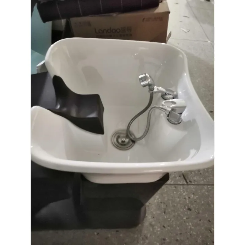 Square Basin Beauty and Hair Salon Special Ceramic Basin Hair Salon High Basin Men's Hall Shampoo Pool