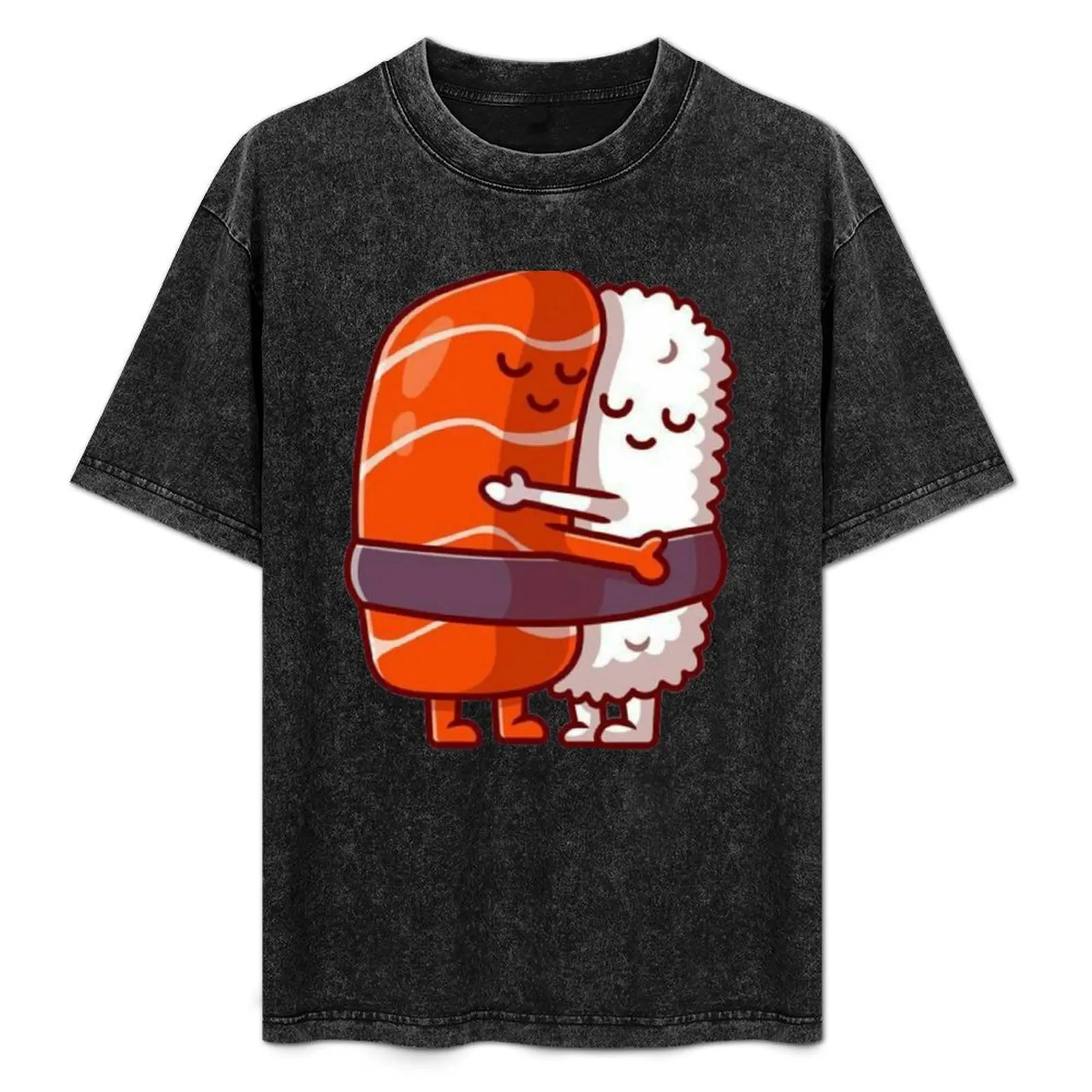 Sushi Hug T-Shirt Basic Solid Color Short Sleeve T-Shirt — купить у AliExpress WW