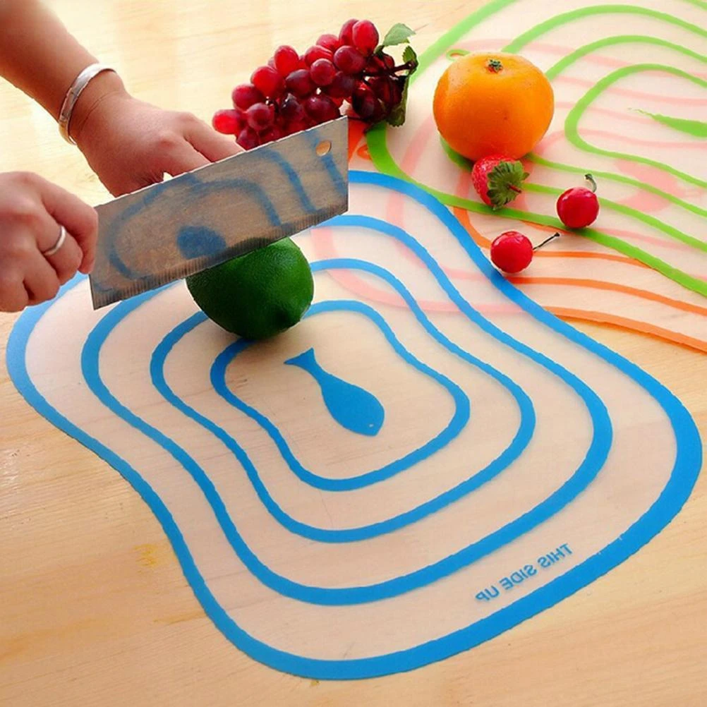 Kitchen Non-slip Chopping Blocks Tool Flexible Transparent Cutting Board Kitchen PP Cutting Boards Classification Chopping Board