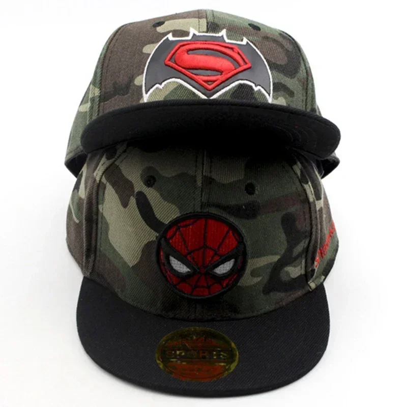 Marvel Spider Man Superman Captain America Batman Iron Man Children Baseball Cap 2-7 Years Kids Boys Girls Hip Hop Sunshade Hat