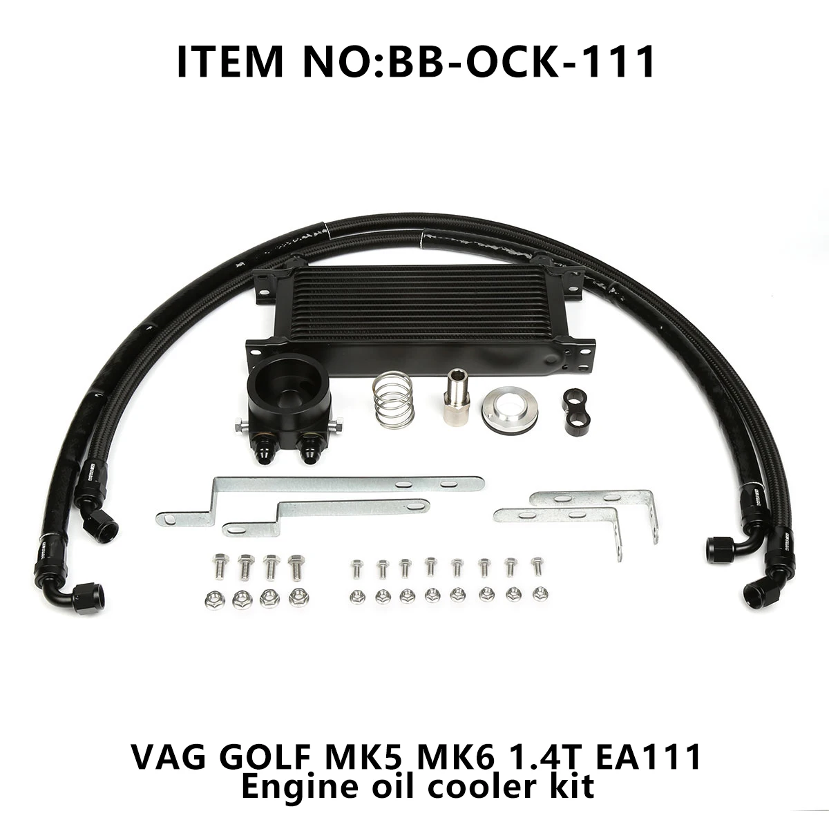 

BattleBee aluminum Engine Oil Cooler Kit For VAG GOLF MK5 MK6 1.6L 1.4T Engine EA111 Volkswagen Audi A3 BB-OCK-111