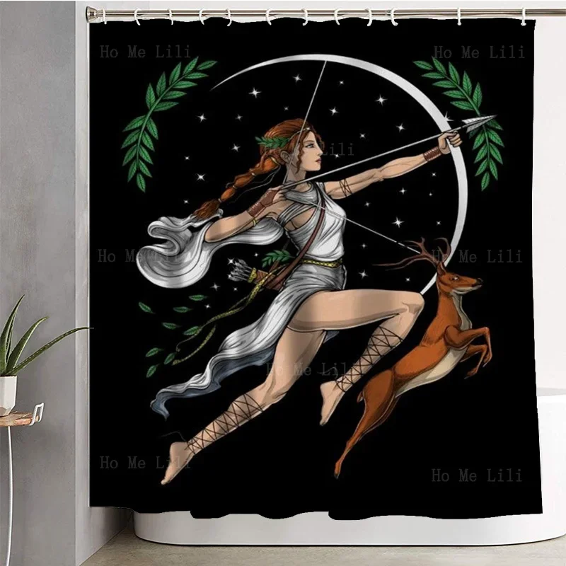 Generation Art Works Of Greek Mythology Gods And Goddesses Artemis Of Greece Shower Curtain By Ho Me Lili For Bathroom Decor