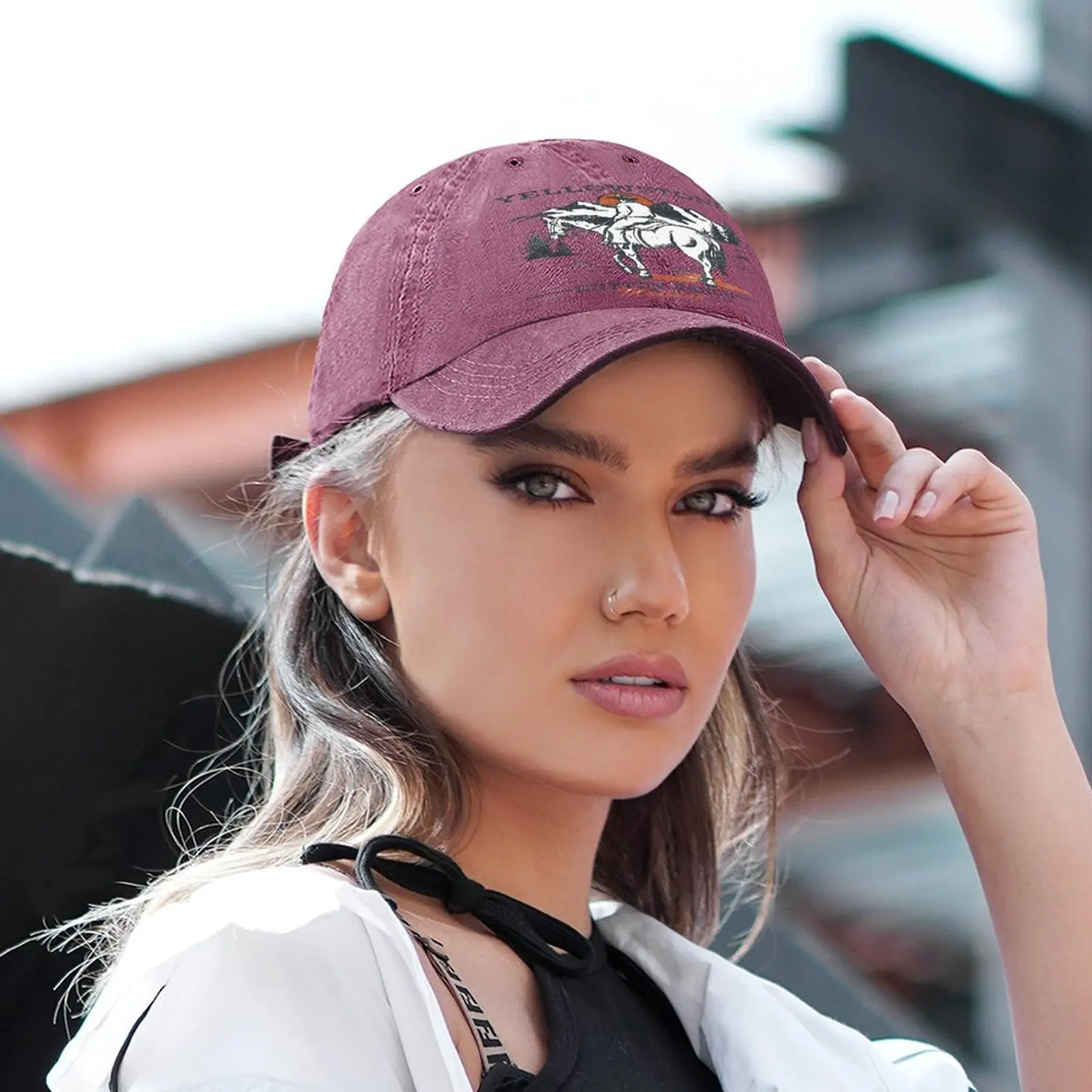 Yellowstone Dutton Ranch pola cetak Unisex topi Trucker hadiah ulang tahun ayah topi jala topi olahraga luar ruangan Dropshipping