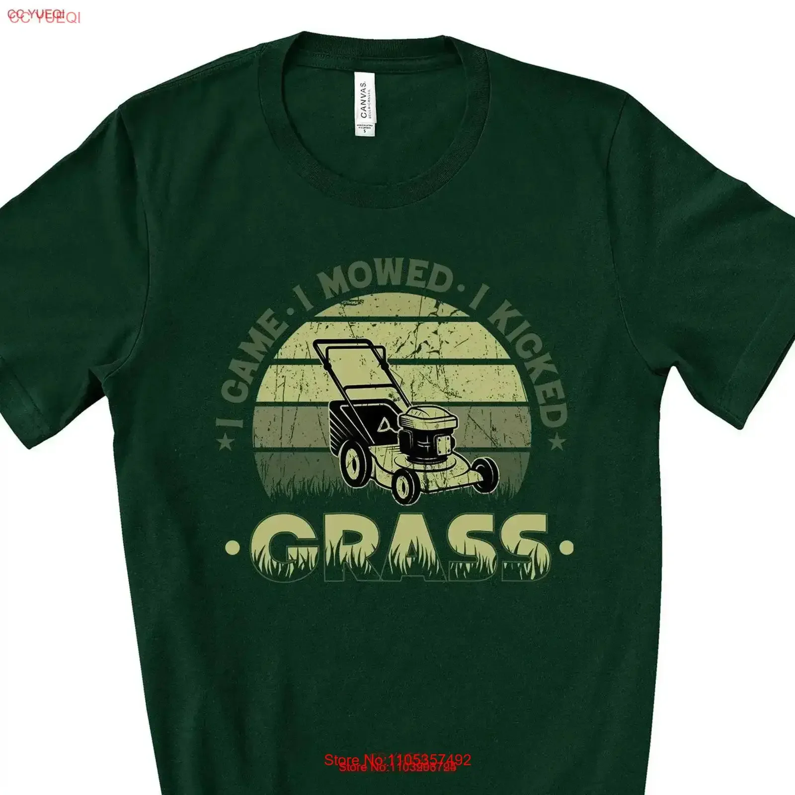 I Came Saw Kicked Grass T Shirt Mowing Dad design premium unisex 3 color choices 3x 4x father's day gift vintage Washed