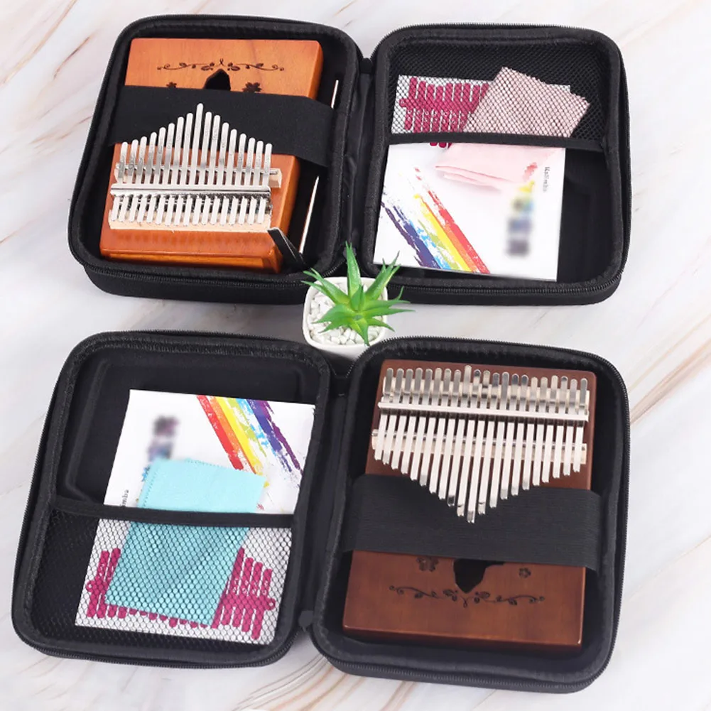 Thumb Piano Bag Kalimba Case Lightweight Parts Portable Storage Storage Box Waterproof 17/21 Key EVA Kalimba Case Durable