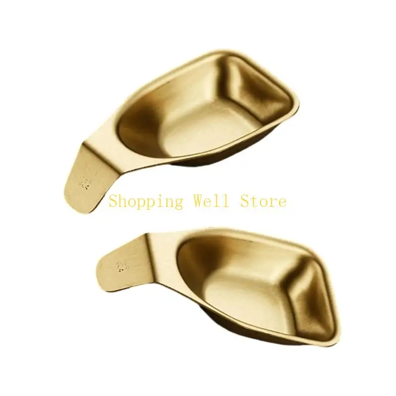 KX4B 2PC Mini Cop Condimento à prova ferrugem Pratos molho aço inoxidável para buffets que servem cozinheiros