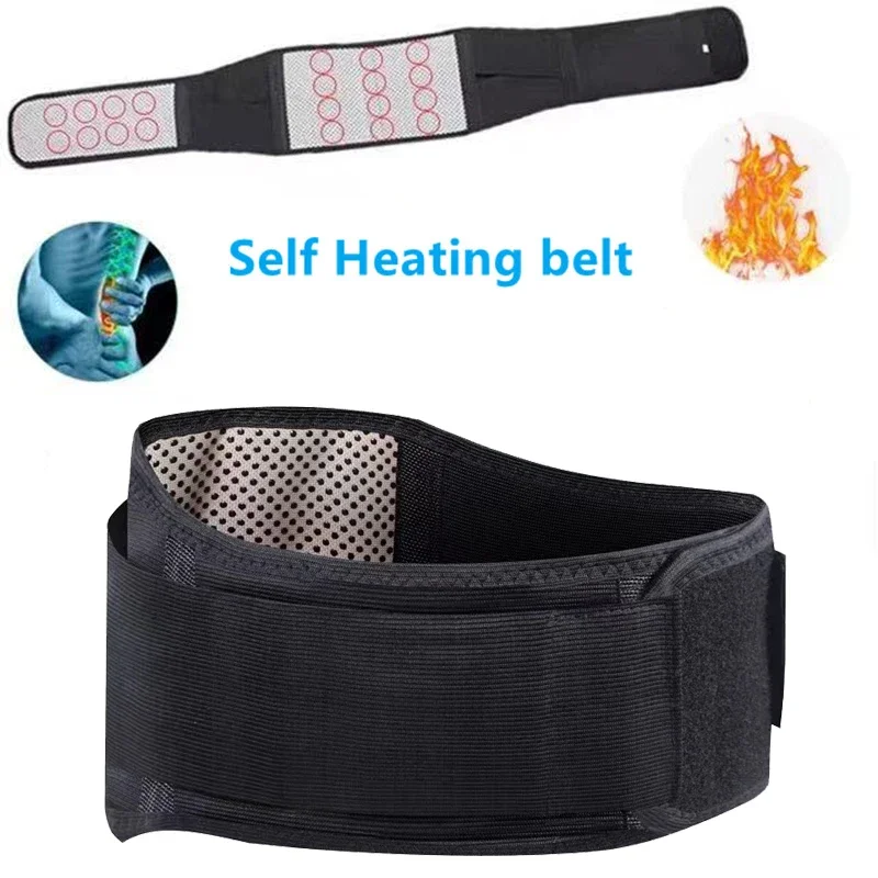 Adjustable Waist Tourmaline Self Heating Magnetic Therapy Back Waist Support Belt Lumbar Brace Massage Band Health Care