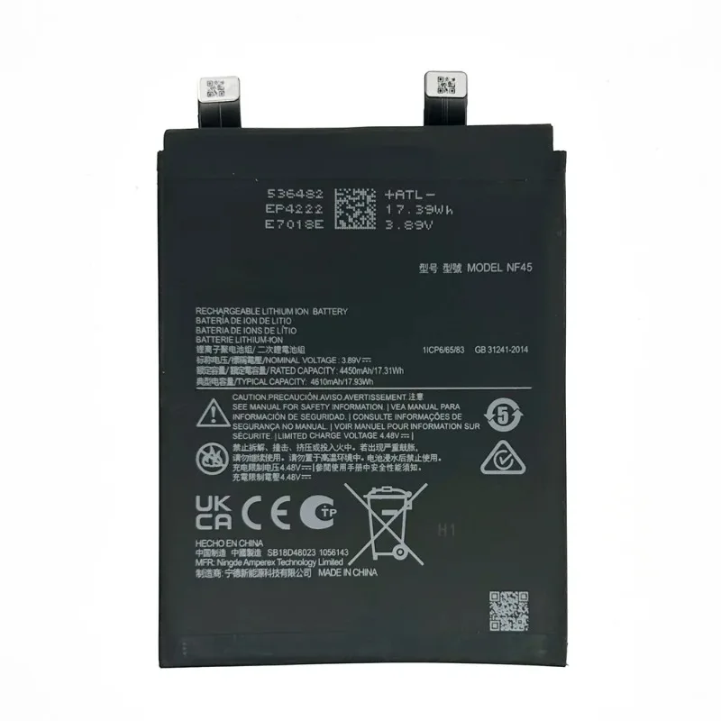 NF45 Battery For Motorola X30 pro EDGE 30 ULTRA XT2241-1 XT2241-2 4610mAh Battery Phone Replacement Batteria