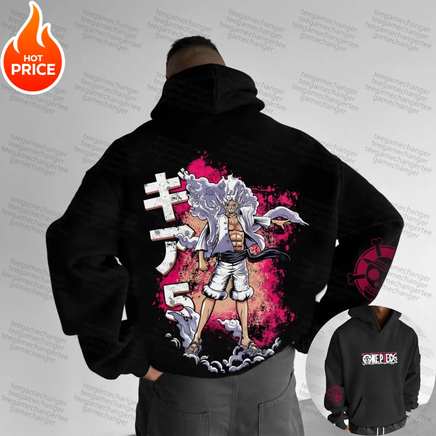 Hoodie Oversize Vintage Musim Dingin Anime One Piece Harajuku Luffy Streetwear 2025 untuk Pria Wanita, Sweatshirt Berkerudung Lengan Panjang Y2k