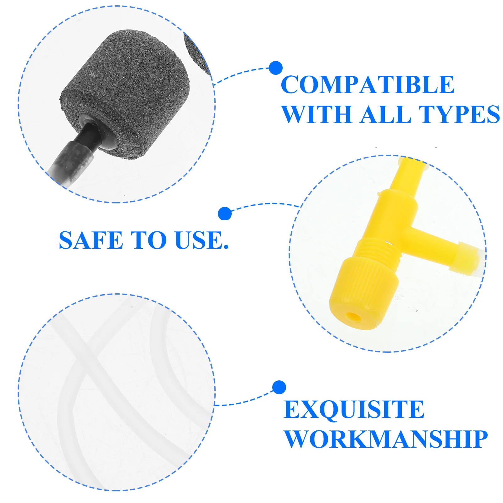 

1Set Portable Fish Tank Oxygen Pump Accessories Aquarium Stable Performance Large Displacement Long Use Time Home