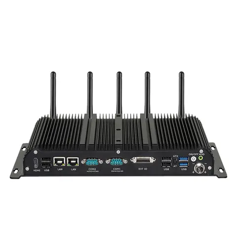 DC9V-36V Industrial Mini PC Intel i7-1165G7 6x COM Ports GPIO HDMI LVDS/EDP 6xUSB 2xLAN Windows10/11 LINUX WiFi 4G 5G LTE