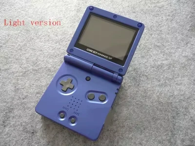لوحدة تحكم الألعاب الأصلية المجددة GBASP GBA SP، مع وحدة تحكم IPS بإضاءة خلفية LCD وسطوع 6 مستويات