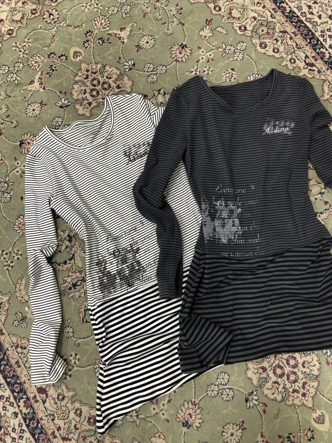 Y2k ثقافة فرعية فستان طويل الأكمام فاسق نمط جزء فستان المرأة عادية مخطط طباعة الحلو فتاة اليابانية تي شيرت على طراز هاراجوكو الخريف