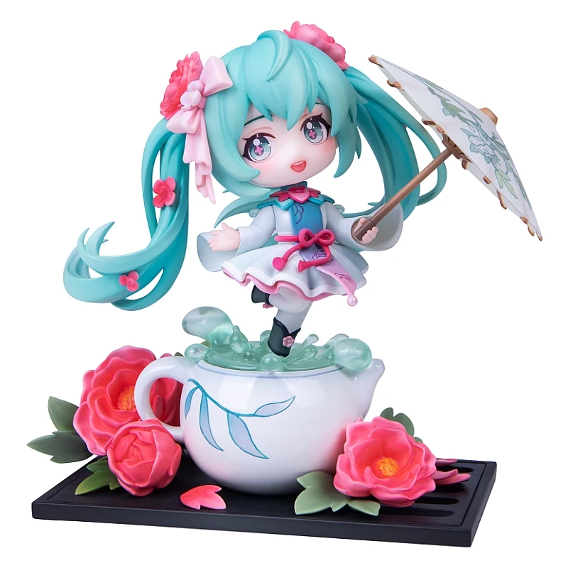 Hatsune-Modèle de figurine d'action Anime, Tissage de fleurs, Rain Run Q Edition, Jouets authentiques, Cadeau d'anniversaire