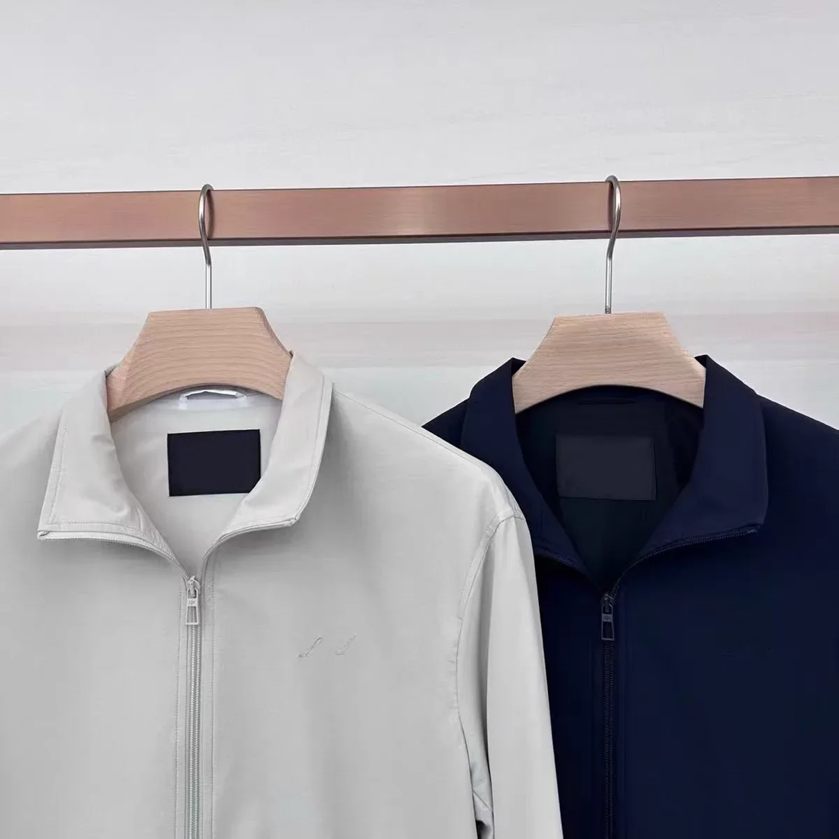 

LP letter embroidered business stand-up collar casual men's jacket