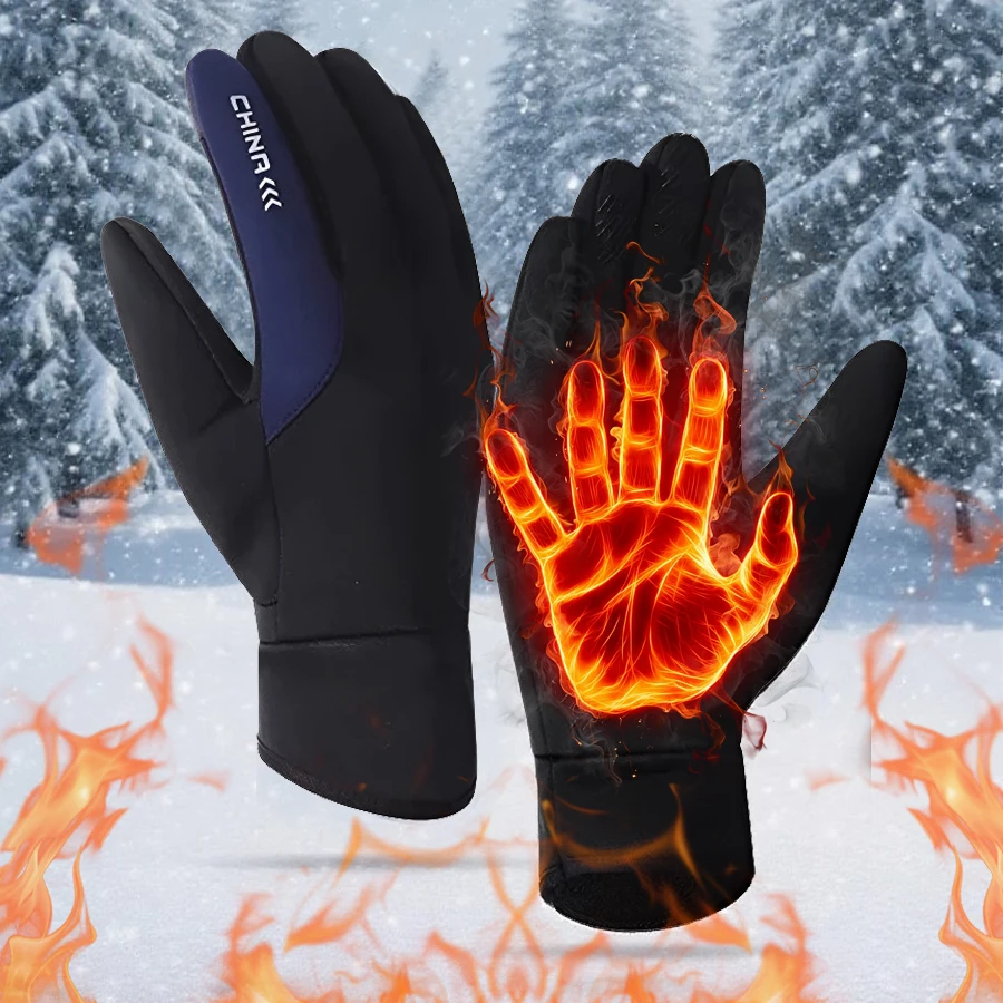 

Winter Thermal Gloves,Warm Thermal,Anti-Slip,Touchscreen,Windproof for Running,Hiking,Driving and Outdoor Activities