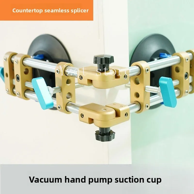 Factory Direct Sales Vacuum Pump Suction Cup Large Slab Tile Slate Countertop Seamless Tension Leveler Tool L Type