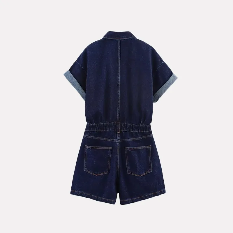 

Summer New Sle Women's ort Slimming Denim Overalls Ele Quali Jiangsu Warehouse ip Suit irt