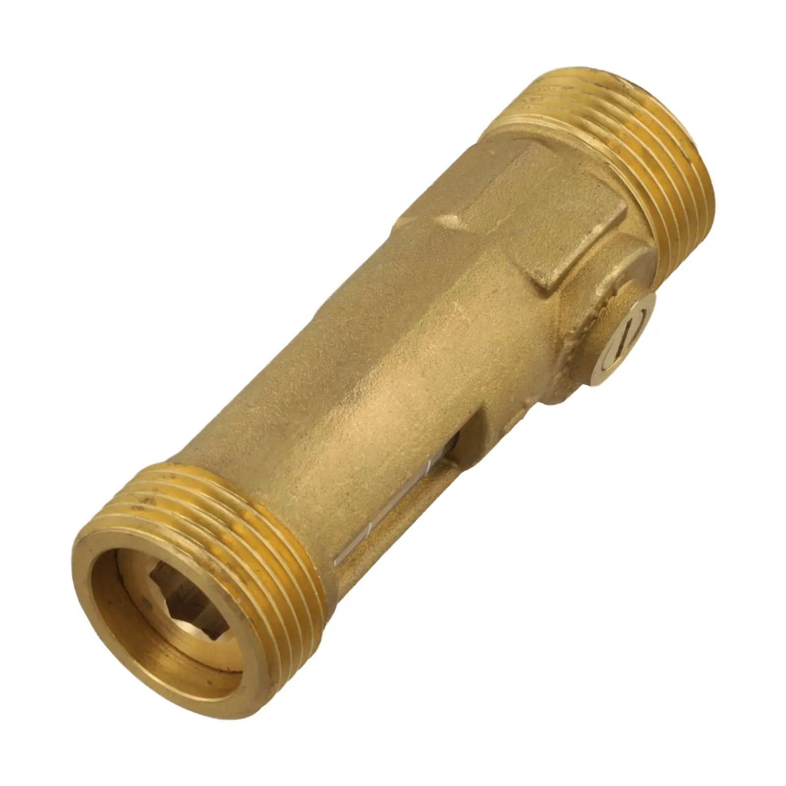 Visual Flow Adjustment Ball Valve DN25 for HVAC Balancing with Direct Flow Reading and Robust Brass Construction