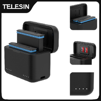 TELESIN Battery Charger For Insta360 X5 Battery 2 Slots TF Card Battery Storage Pocket Charger Box For Insta 360 X5