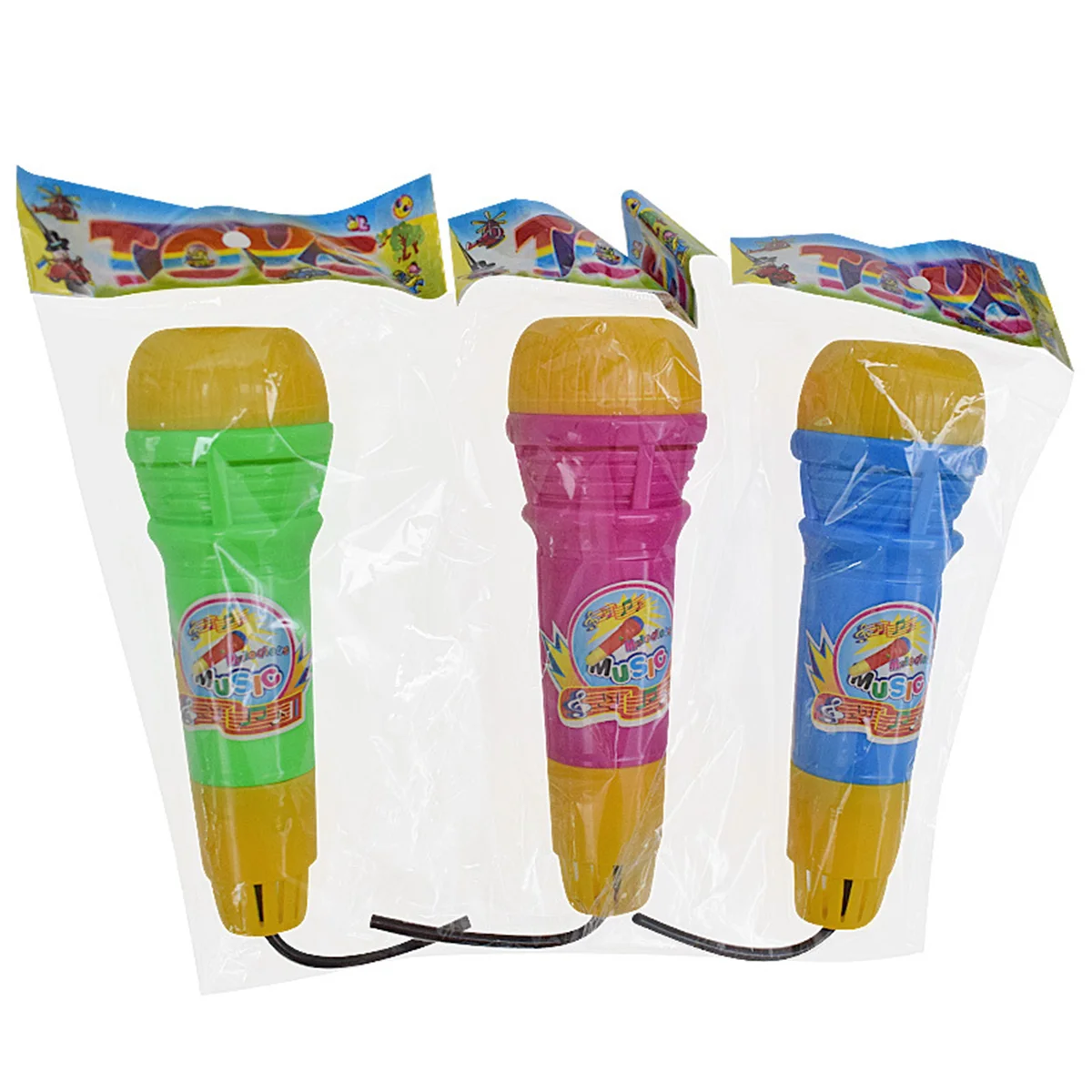 5 Pcs Kids Echo Microphone Toy Rock and Roll Playthings Baby Wireless Microphones