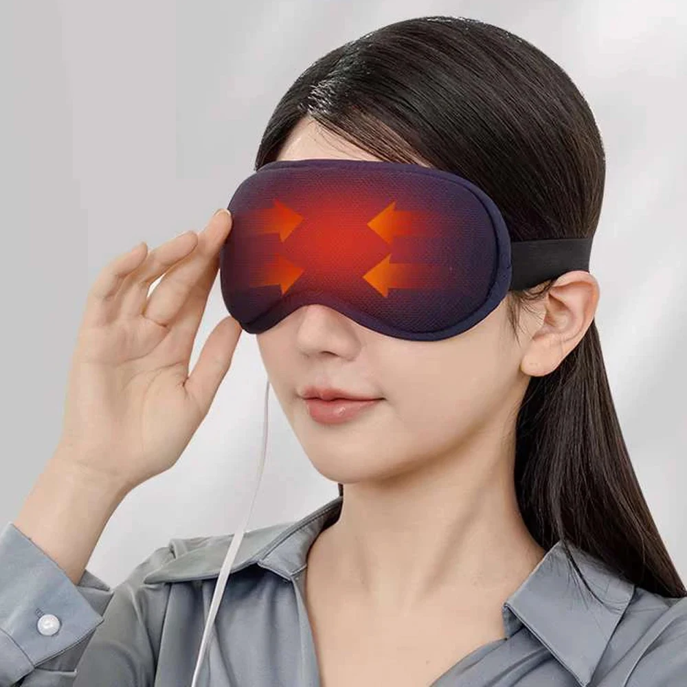 Electric Heated Eye Mask Constant Temperature Hot Compress 3D Steam Eye Mask Sleep Shading Smart Timing Eye Fatigue Relief
