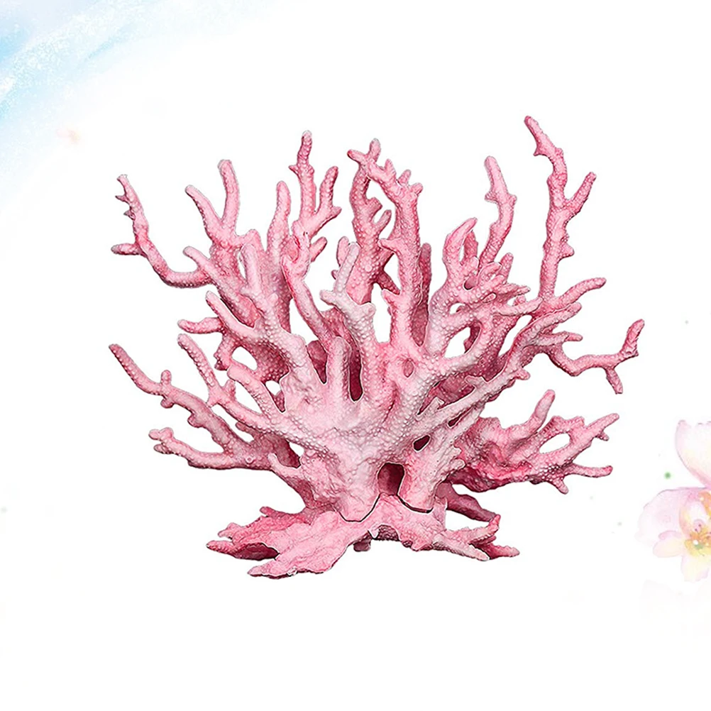 

Artificial Coral Aquarium Ornament Fish Tank Coral Decorative Landscape Accessories Simulated Underwater Plants Safe For