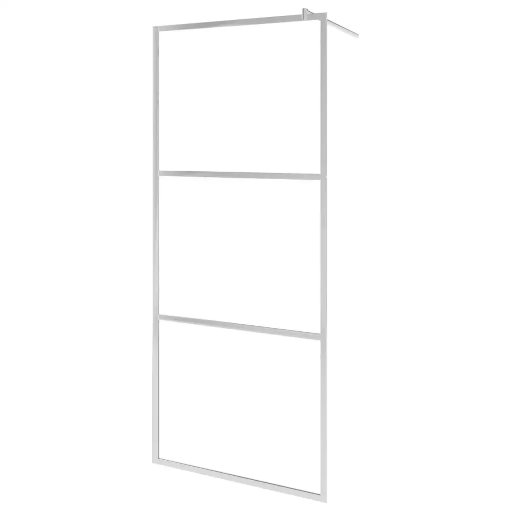 Clear ESG Glass Walk-in Shower Wall 39.4x76.8 Inches – Elegant & Durable Bathroom Upgrade