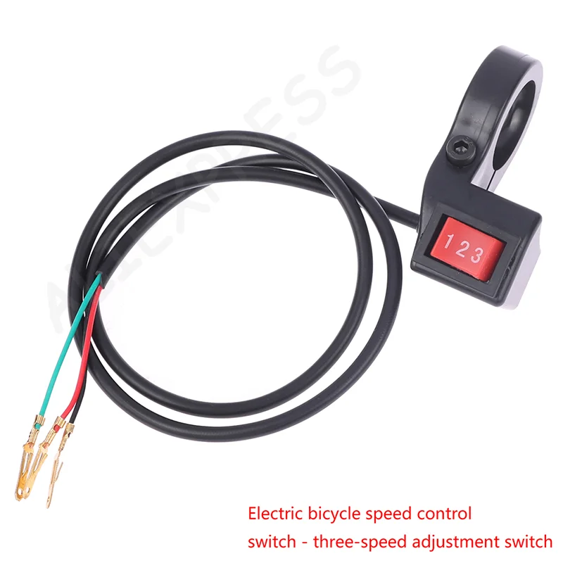 [G]Electric 3 Speed Module Handlebar 3 Gears Switch Shift for Motorcycle E-bike Scooter Switch Universal Button