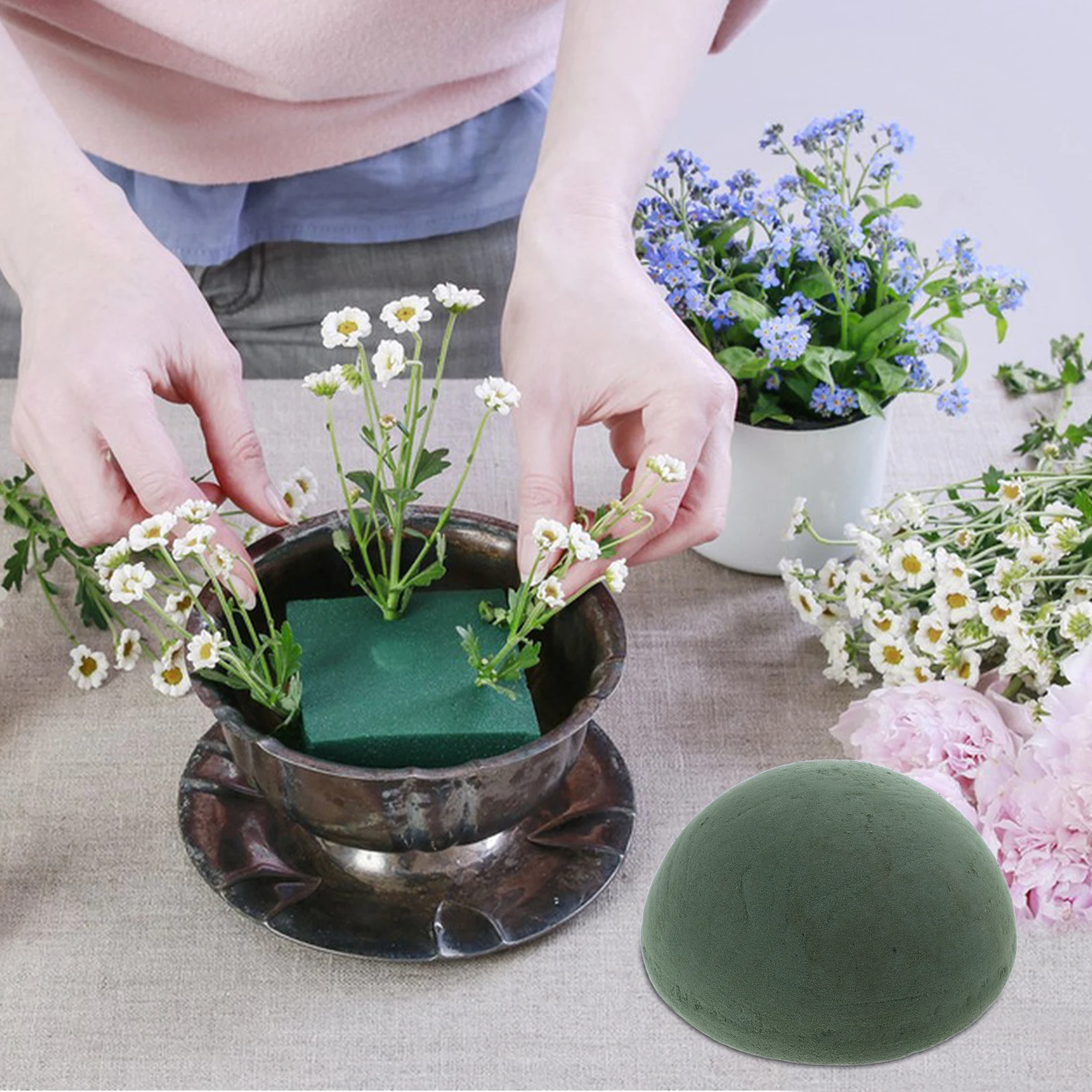 

Hemispherical Flower Mud Half Ball Floral Foam for Artificial Flowers Easy Arrangement Wedding Decorations Plant Foam Stylish