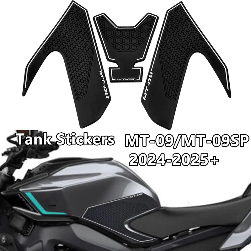 

Fit For YAMAHA MT 09 MT09 MT-09SP 2024 2025 26 MT-09 Motorcycle Non-slip Side Fuel Tank Stickers Waterproof Pad Rubber Sticker