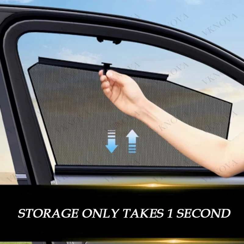 4/2Pcs Heat Shield For Tesla Model 3 Y X  Side Windshield Sunshade Customized Fit Car Sunshade UV Protection Auto Accessories