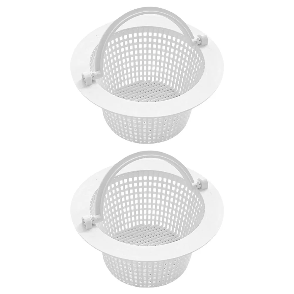 

2Pcs Filter Basket Cleaning Accessories For Swimming Pool Skimmer Large Capacity Durable Plastic InGround Pools Pool Filter