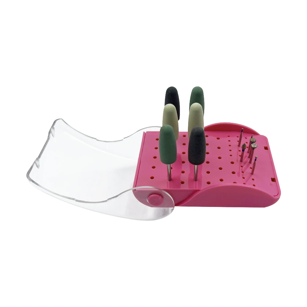 

1pc Dental Burs Drill Sterilization Box 60 Holes Dental Burs Holder Disinfection Box For High Speed Burs Dentisry Instrument