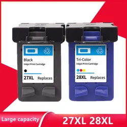 27XL 28XL Refilled Ink Cartridge Replacement for hp 27 28 XL for hp27 Deskjet 450 450CI 5550 3420 3520 3550 3650 3740 3845