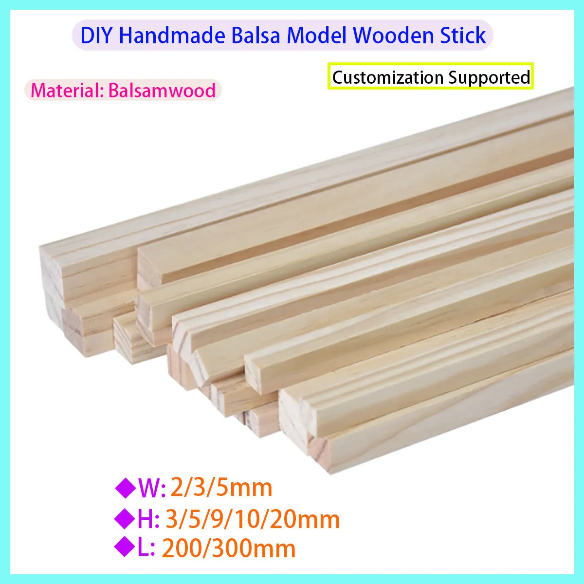 

Used for DIY Crafts, Accessories, Balsa Wooden Stick Models, Architectural Carving Techniques, and Square Bars