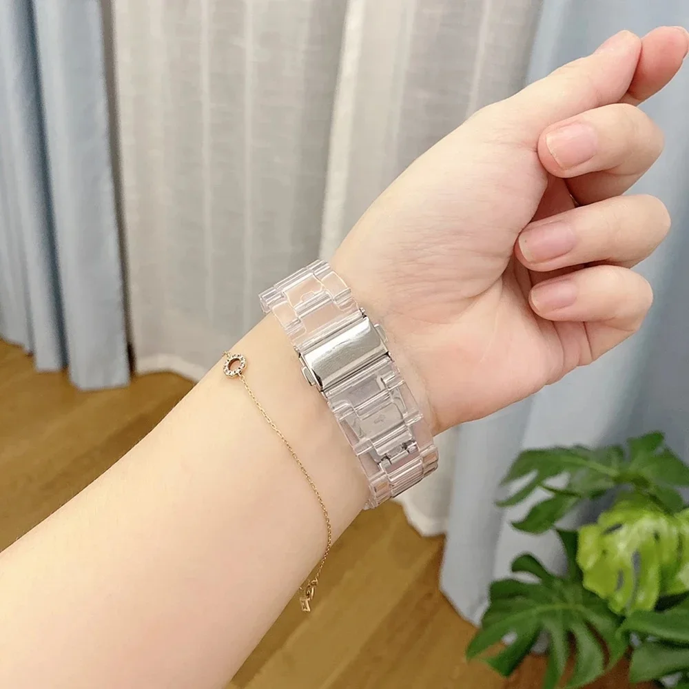 Xaiomi Redmi Watch 5 Active / 5 Lite 예비 스트랩, 수지 스트랩, 소프트 TPU 화면 보호 케이스용 2PCS [보호 케이스 + 스트랩]