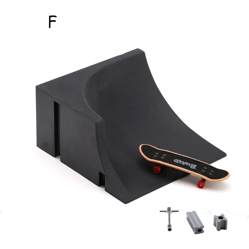 Mini-rampa de skatepark pour fingerboard avec roues métalliques, jouets Finger Teck pour jeux sportifs du doigt
