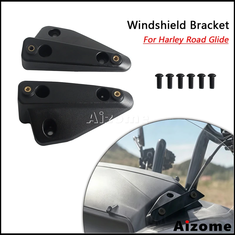 ABS Heavy‑Duty Windshield Bracket For Harley CVO Road Glide ST FLTRXSE FLTRX FLTRXSTSE FLTRXL FLTRT 2023‑26 Mount Riser Support