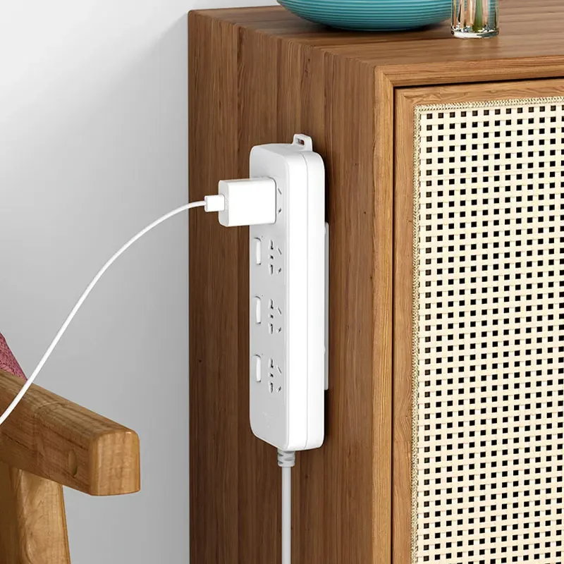 1/3/5/10 Pcs Self-Adhesive Desktop Socket Fixer Cable Organizer Wall Hanging Plug-in Removable Fixer Home Office Accessories image 3